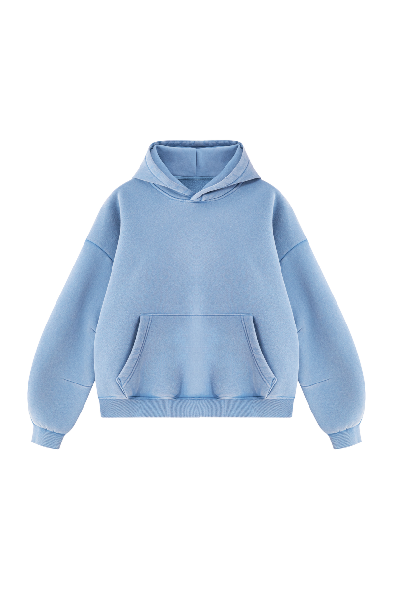 Men's Fall Fleece Heavyweight Washed Drop Shoulder Hoodie