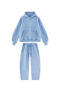 Unisex Fall Fleece Sets:Relaxed Hoodie And Sweatpants