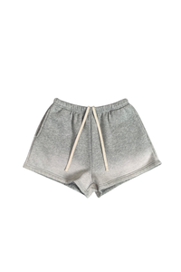 Women's Fall Vintage Gradient Fleece Drawstring Shorts