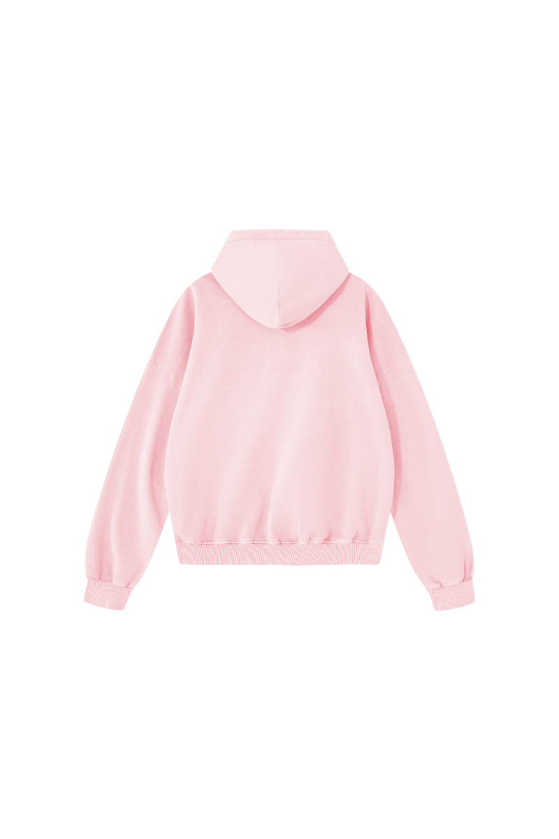 Women's Fall 100% Cotton Kangaroo Pocket Washed Hoodies