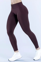 Women's Pleated Buttoocks Lift High Waist Yoga Leggings