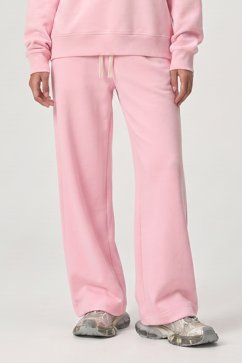Unisex Fall Drawstring Side Pocket Wide Leg Sweatpants