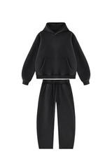 Unisex Fall Fleece Sets:Relaxed Hoodie And Sweatpants