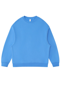 Women's Fall Fleece‑Lined Drop Shoulder Oversized Pullover