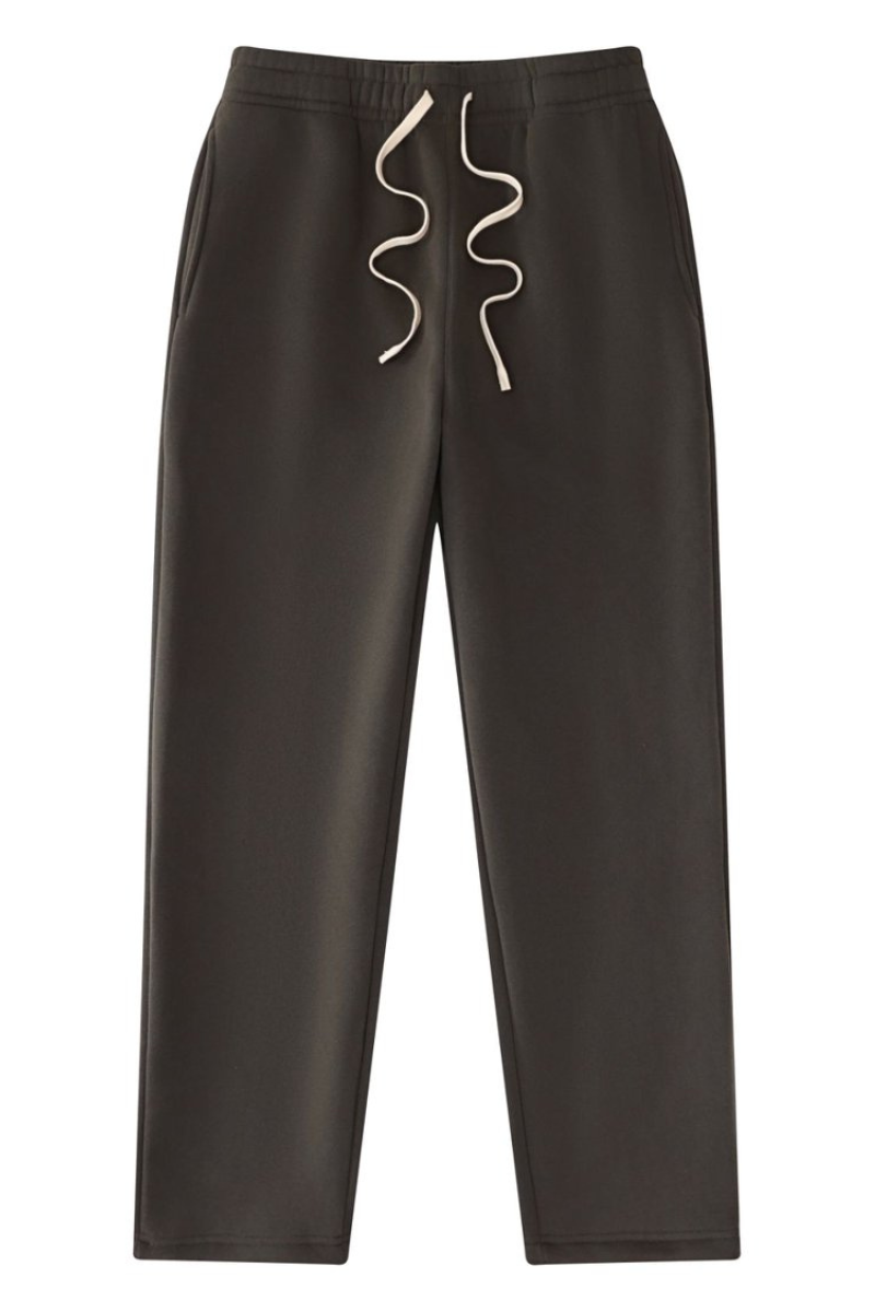 Unisex Drawstring Straight Leg Casual Sweatpants