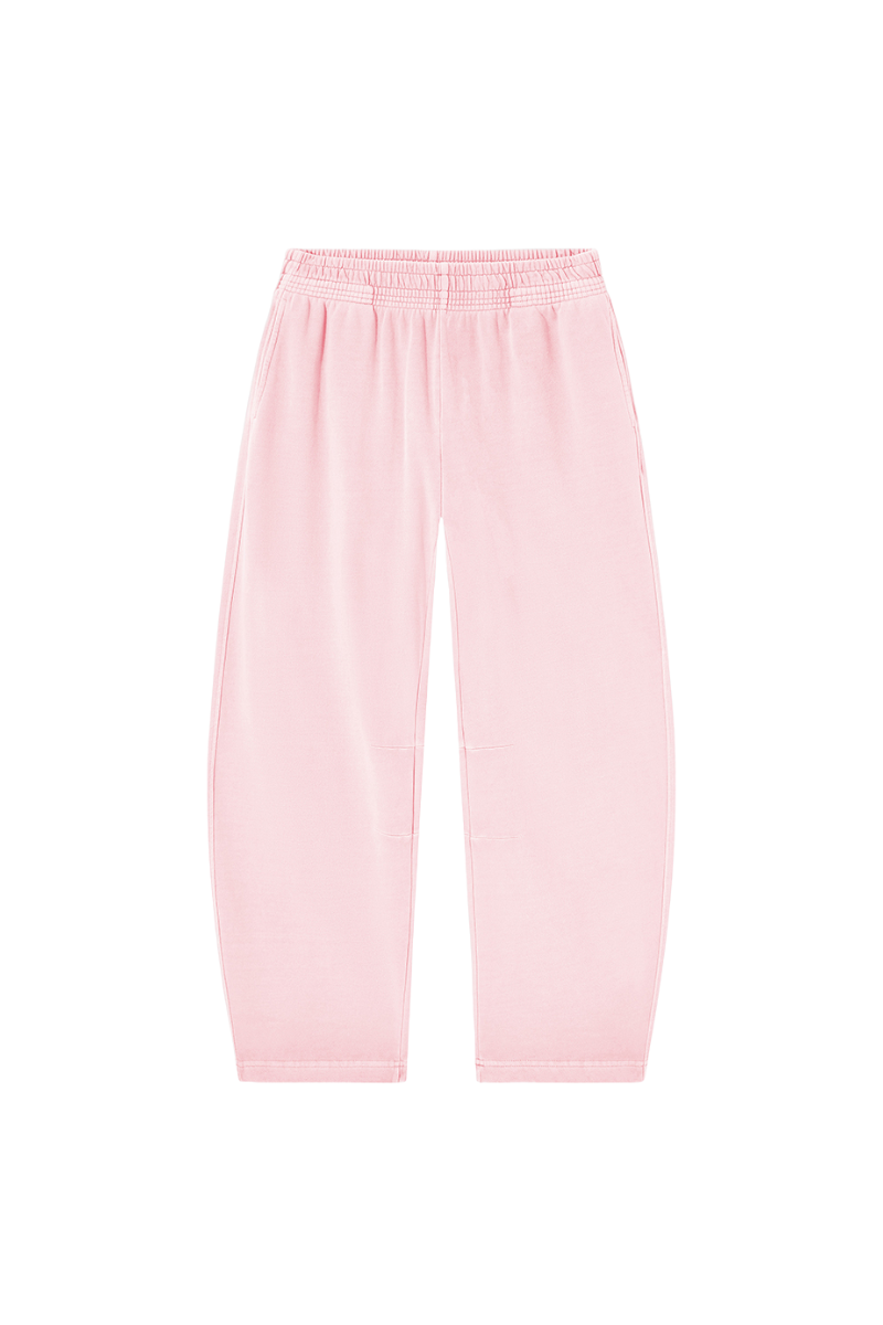 Unisex Fall 100% Cotton Elastic Waist Casual Sweatpants