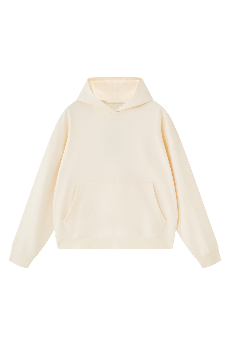 Men's Fall Boxy Fit French Terry Kangaroo Pocket Hoodie