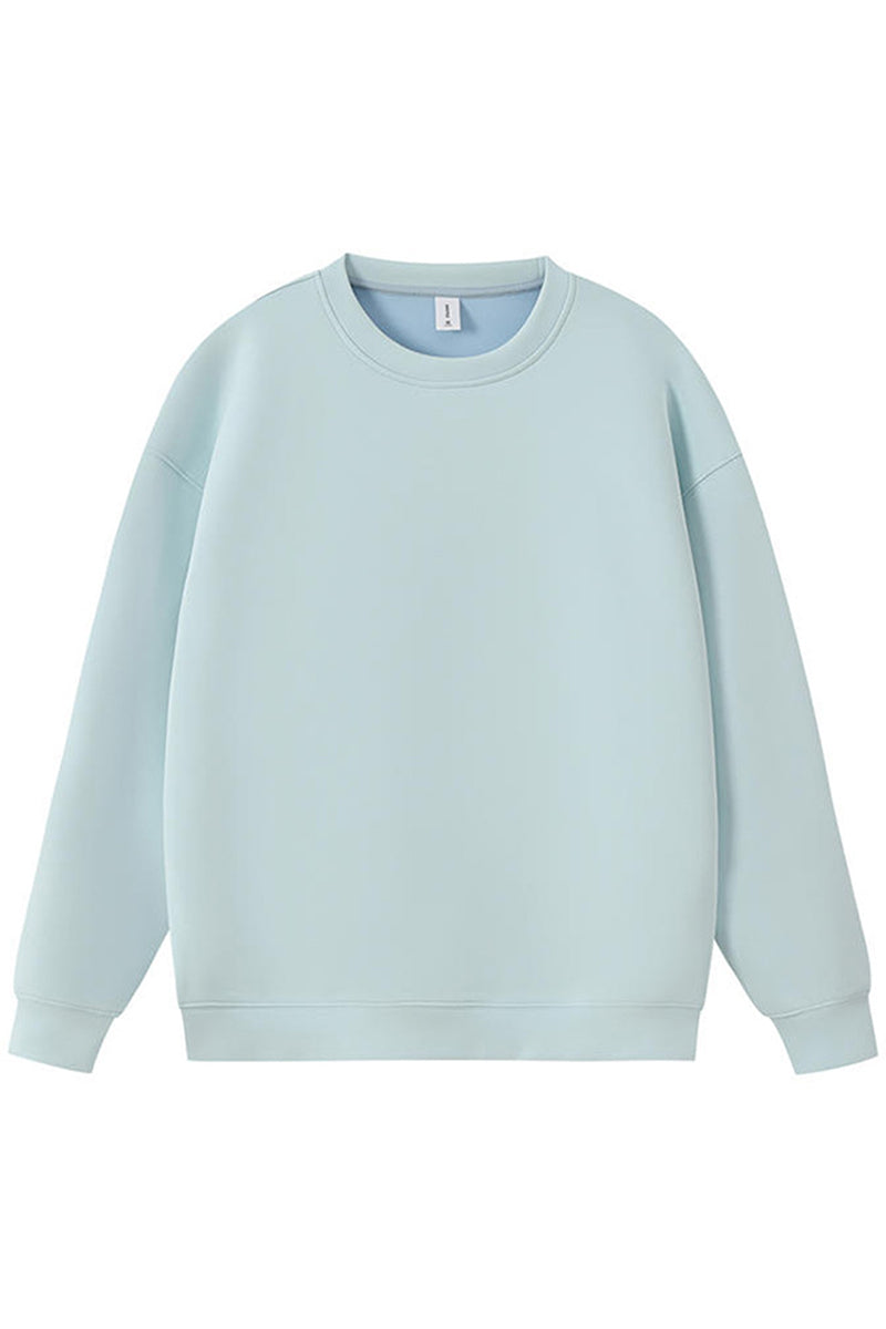 Men Heavyweight Cotton-Blend Crewneck Sweatshirt