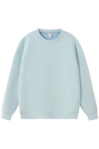 Men Heavyweight Cotton-Blend Crewneck Sweatshirt