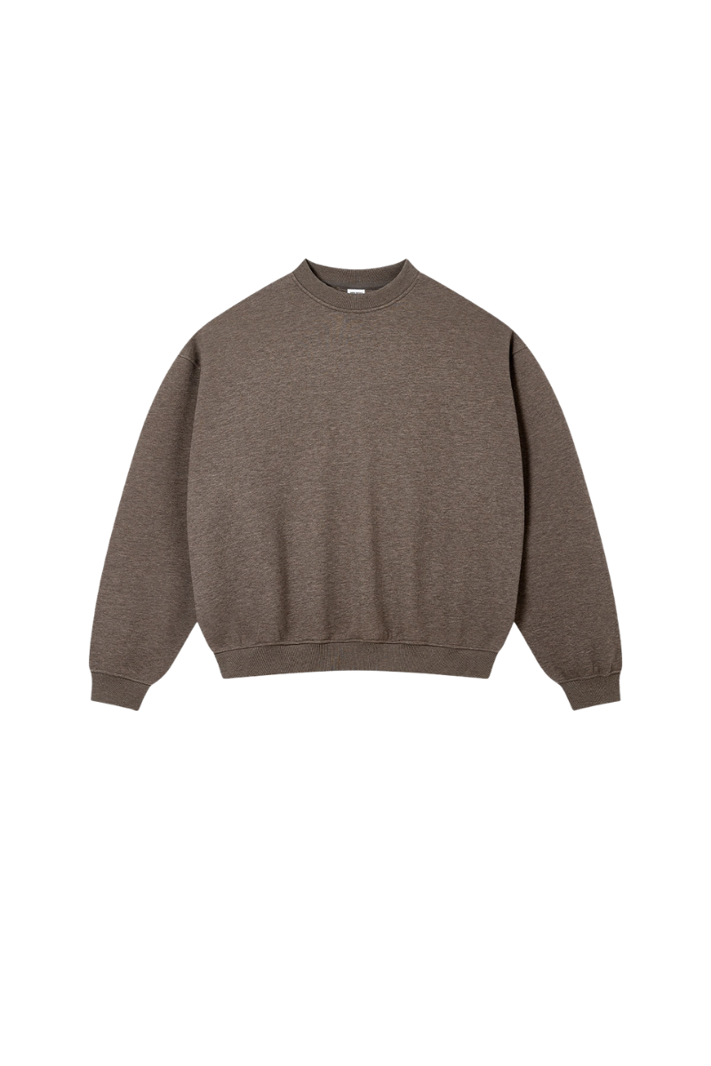 Men's Fall Minimal Relaxed Drop ShoulderCrew Neck Sweatshirt