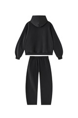 Unisex Fall Fleece Sets:Relaxed Hoodie And Sweatpants