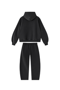 Unisex Fall Fleece Sets:Relaxed Hoodie And Sweatpants