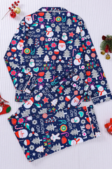 Women's Christmas Tree Printed Christmas Pajama Set