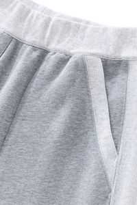 Women's Fall Color Block Set:Cropped Hoodie And Sweatpants