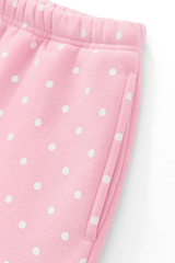 Unisex Fall Fleece Polka Dot Mock Neck And Shorts Outfit Set
