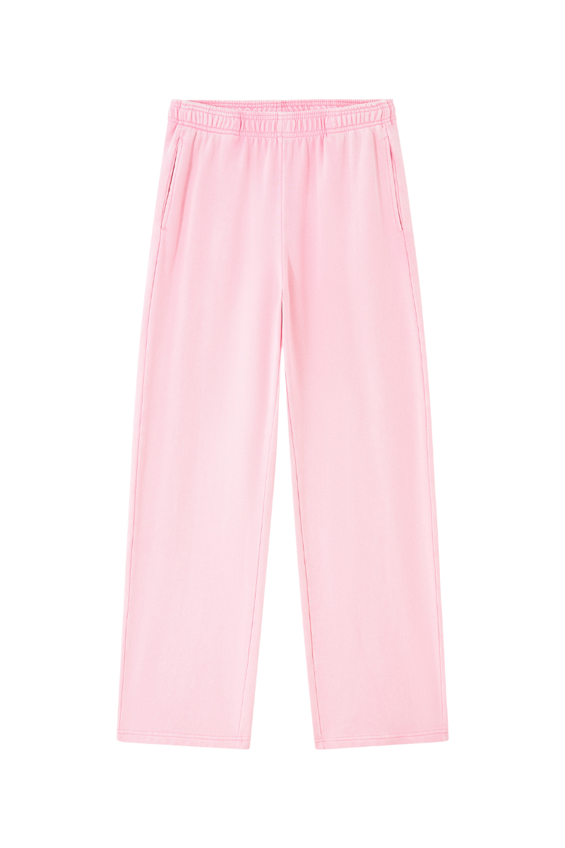 Unisex Fall Washed Snowflake Elastic Waist Sweatpants
