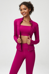 Classic Plus Size Bare Feel Three-piece Yoga Wear Set