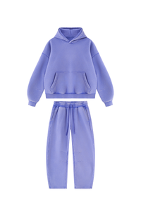 Unisex Fall Fleece Sets:Relaxed Hoodie And Sweatpants