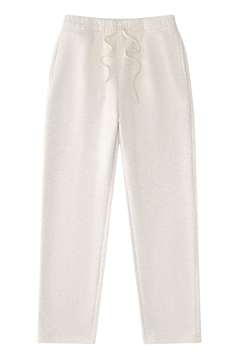 Unisex Drawstring Straight Leg Casual Sweatpants