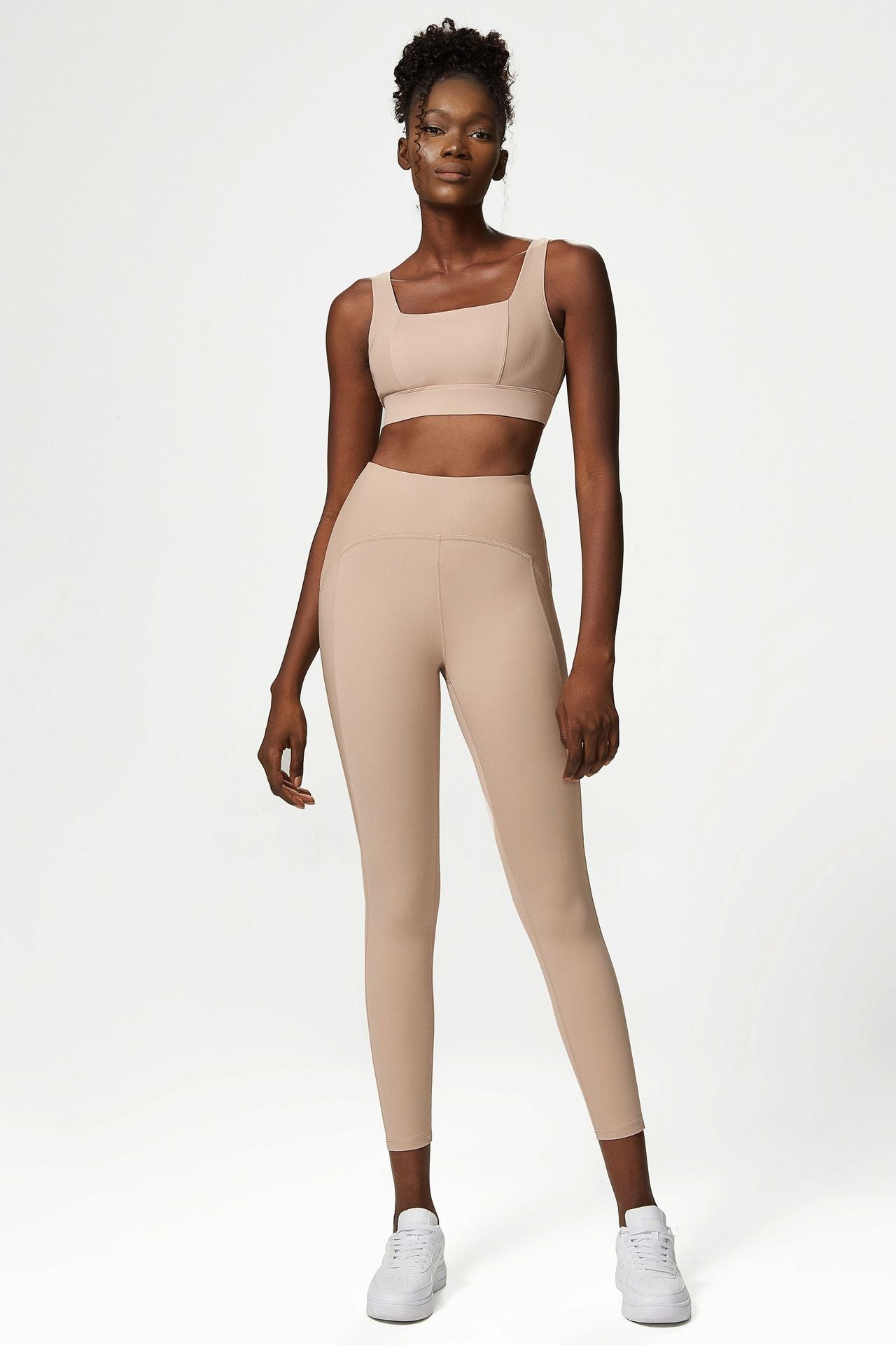 Naked feel Anti-wrinkle bubble butt leggings