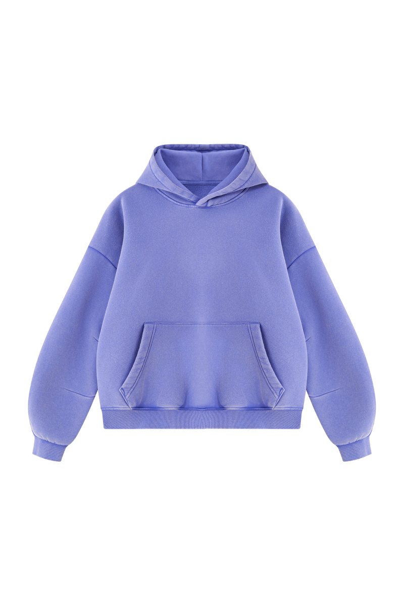 Men's Fall Fleece Heavyweight Washed Drop Shoulder Hoodie