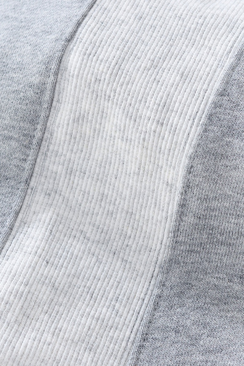 Women's Fall Color Block Set:Cropped Hoodie And Sweatpants