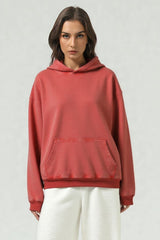 Distressed batik couple's loose sweatshirt