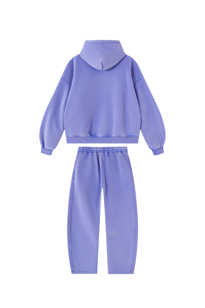 Unisex Fall Fleece Sets:Relaxed Hoodie And Sweatpants
