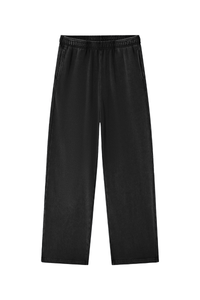 Unisex Fall Washed Snowflake Elastic Waist Sweatpants