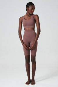 Women's plus size nude sportswear two-piece pants