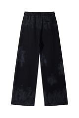 Unisex Fall Streetwear Vintage Straight Sweatpants