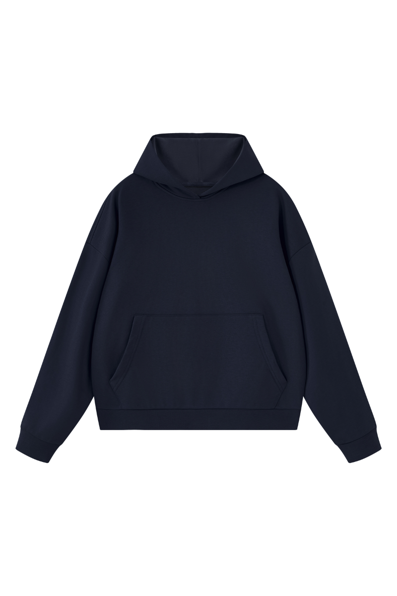 Women's Fall Boxy Fit French Terry Kangaroo Pocket Hoodie