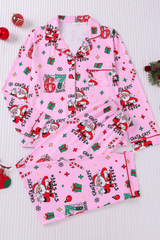 Women's Christmas Tree Printed Christmas Pajama Set