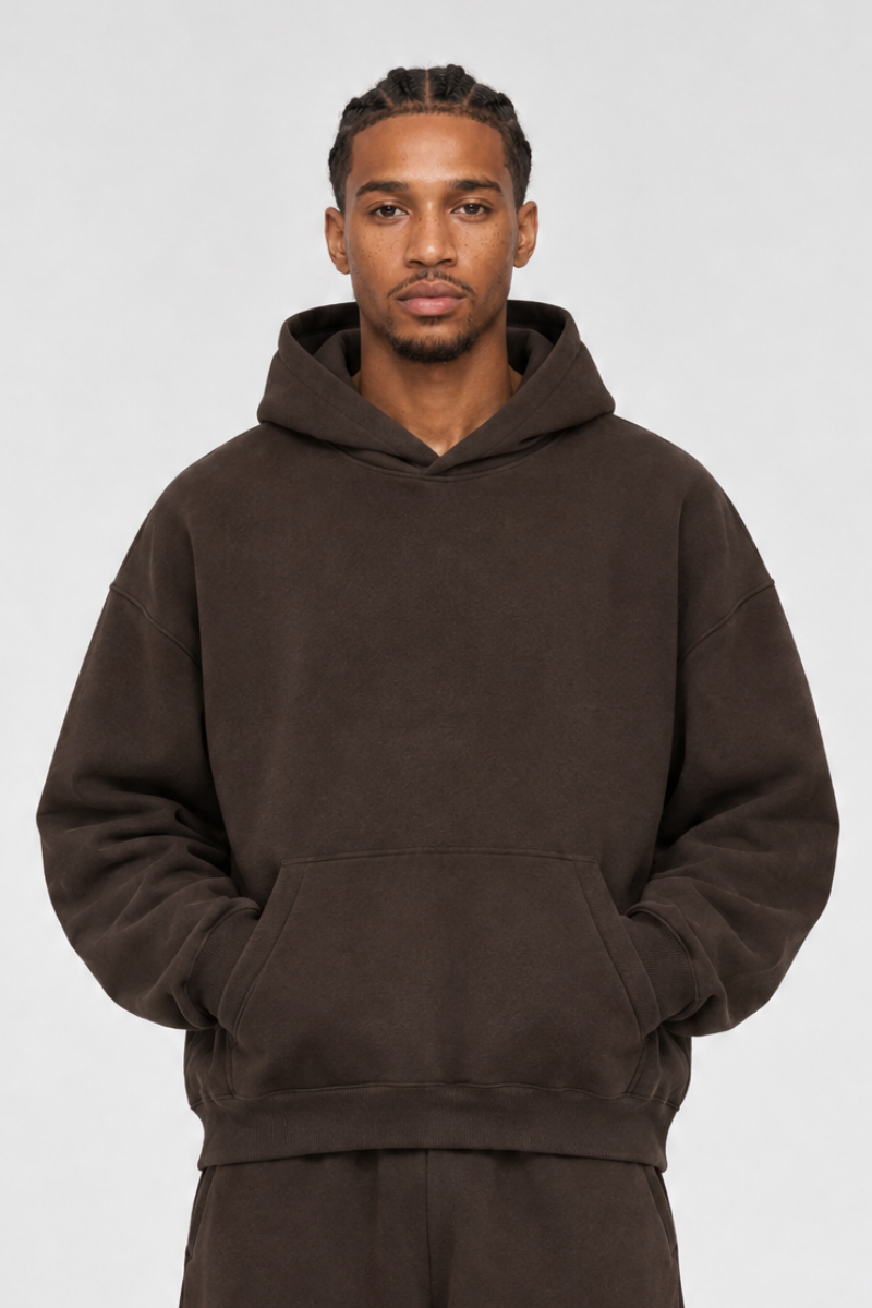 Men's Fall/Winter Kangaroo Pocket Relaxed Fleece Hoodie