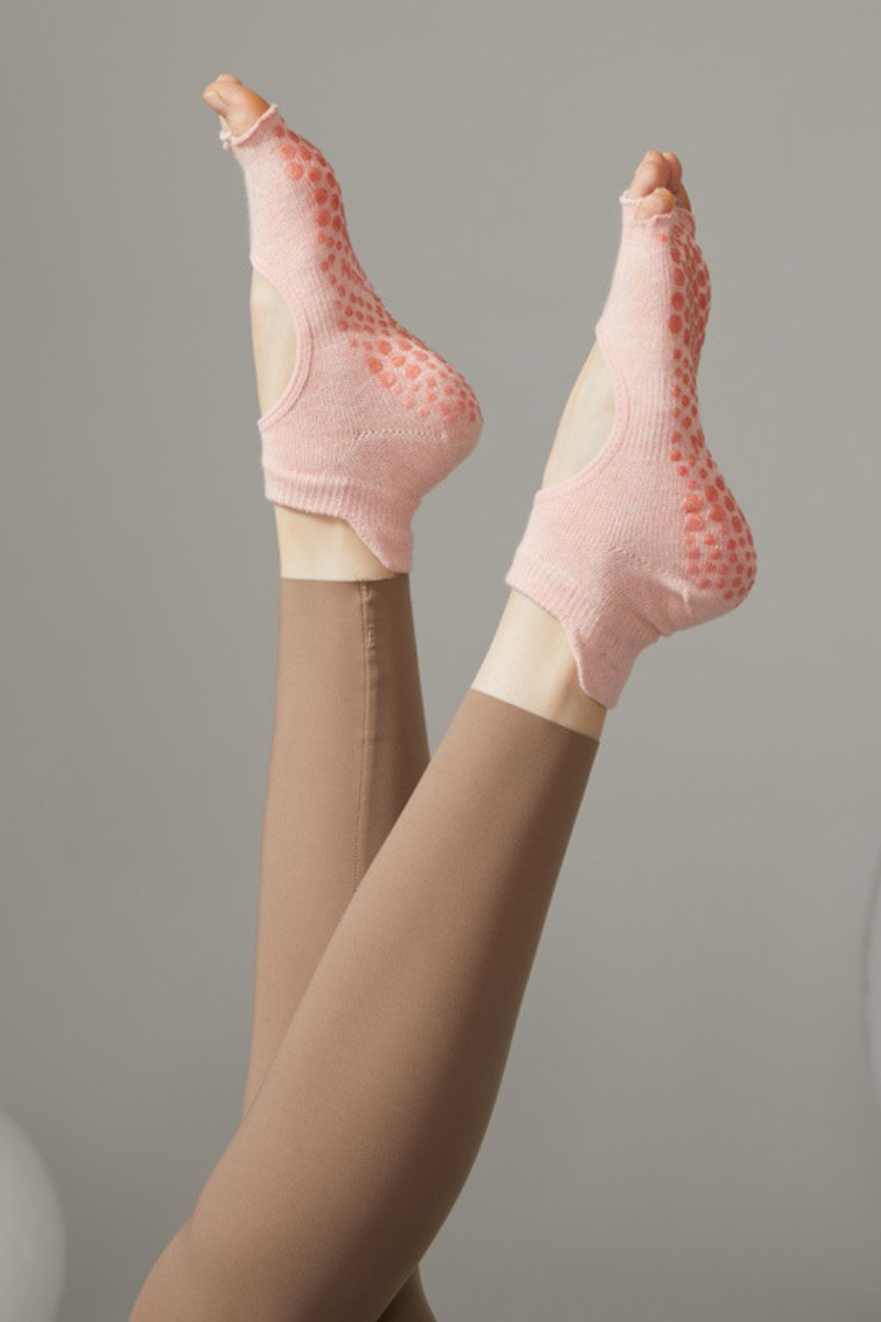Women's 3D Gold Grip Open-Toe Yoga Five-Toe Socks