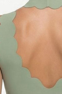 Women's Athletic Petal Mock-Neck Backless Tank Top