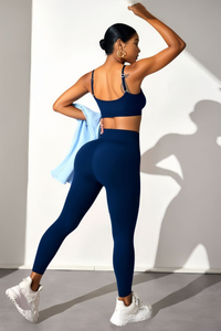 Women's 3-piece Sets:Off The Shoulder Top& Bra & Leggings