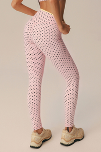 Women's Athletic Polka Dot High Waist Yoga Leggings