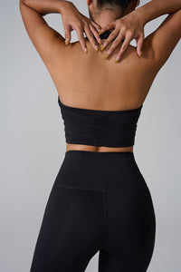Women'S Halterneck Gathered Sugar Yoga Sports Vest