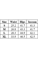 Women's black-bottomed casual pants with white stripes.