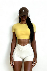 Women's Back Cutout Fitness T-shirt