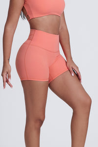 Women'S Fitness Yoga Lines Hip Tight Shorts