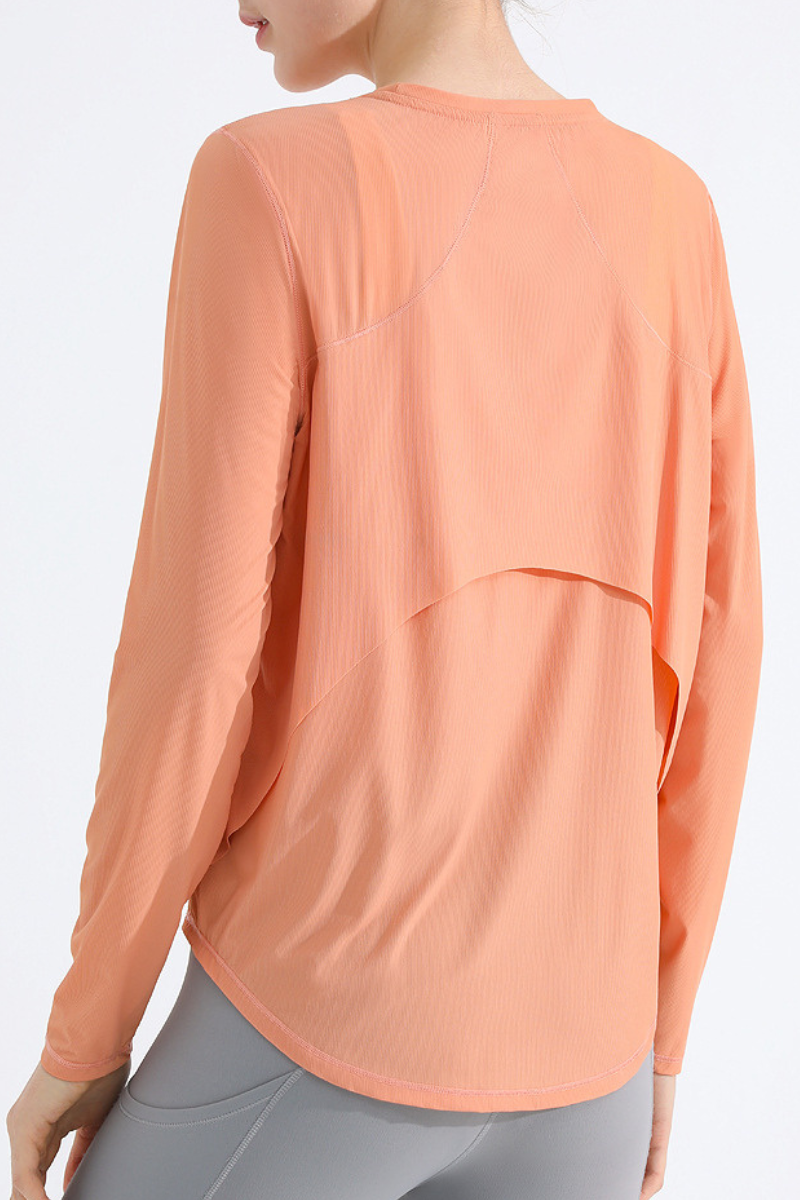 Women's Summer Sun protection Cross Over Layered Back Top