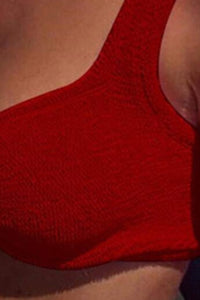 Women's Twist-Front Pleated Sexy Bikini