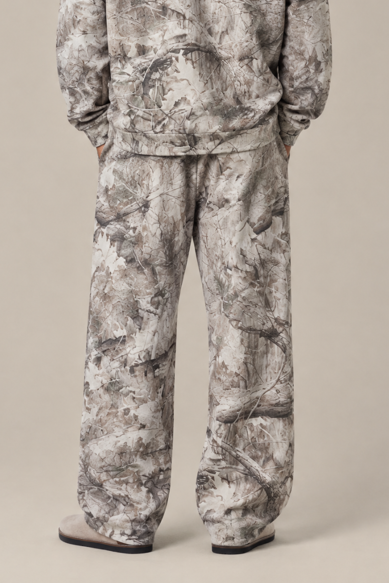 Men's Spring Tree Branch Camo Straight Leg Casual Pants