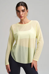 Women Loose-Fit Quick-Dry Yoga Long Sleeves