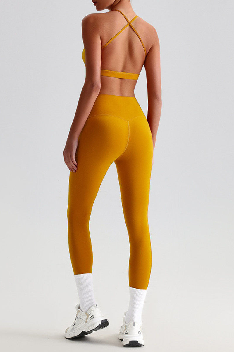 Women's Sports Quick Dry Bra And Leggings Yoga 2-Piece Set