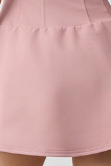 Women's Corset-Style Tennis Dress with Built-In Shorts