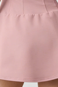 Women's Corset-Style Tennis Dress with Built-In Shorts