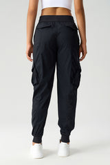 Women Mid-Rise Drawstring Leg Loose-Fitting Lightweight Quick-Drying Breathable Outdoor Workwear Sweatpants